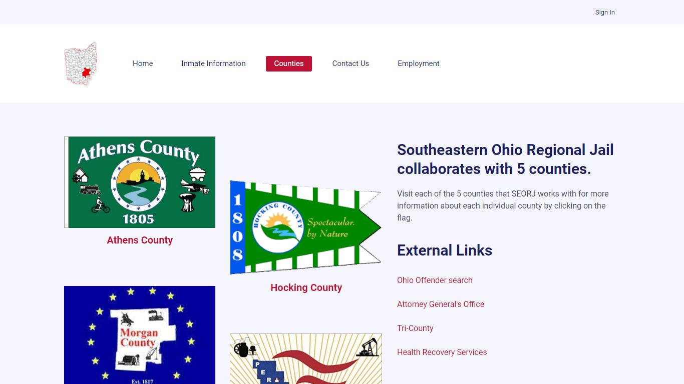 Counties | Southeastern Ohio Regional Jail - SEORJ